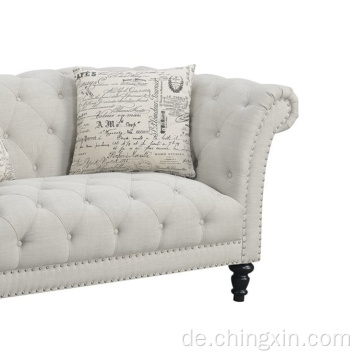 Sofa setzt 2-Sitzer-klassisches Büschel-Chesterfield-Sofa aufgetuftet für Wohnzimmer